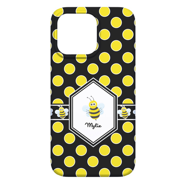 Bee & Polka Dots iPhone 13 Pro Max Case - Back