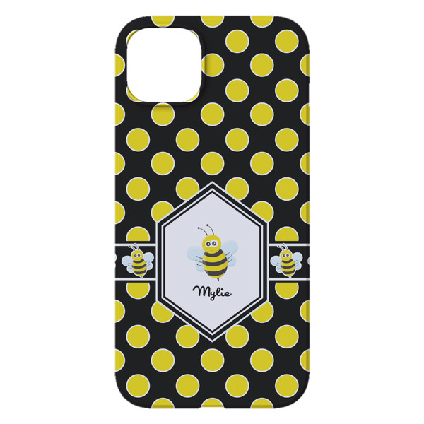 Bee & Polka Dots iPhone 14 Pro Max Case - Back