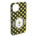 Bee & Polka Dots iPhone Case - Plastic (Personalized)