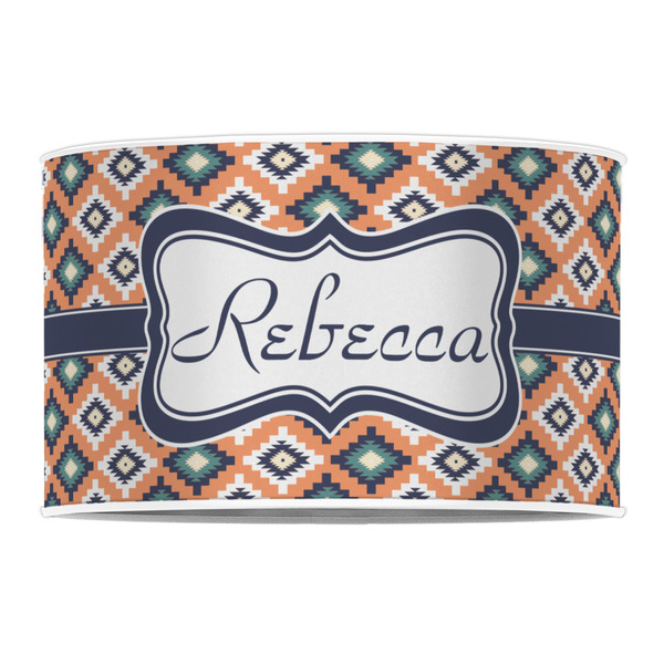 Tribal 12" Drum Lampshade - FRONT (Poly Film)