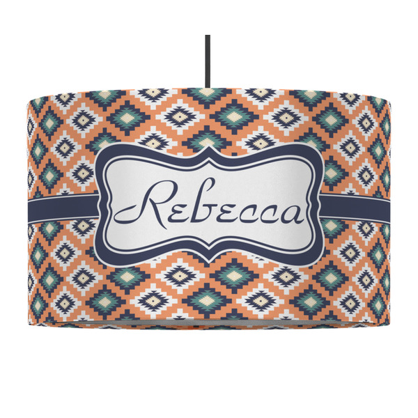 Tribal 12" Drum Lampshade - PENDANT (Fabric)