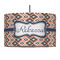 Tribal 12" Drum Pendant Lamp - Fabric (Personalized)