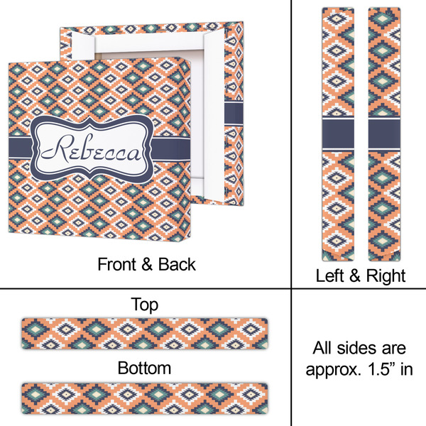 Tribal 12x12 - Canvas Print - Approval