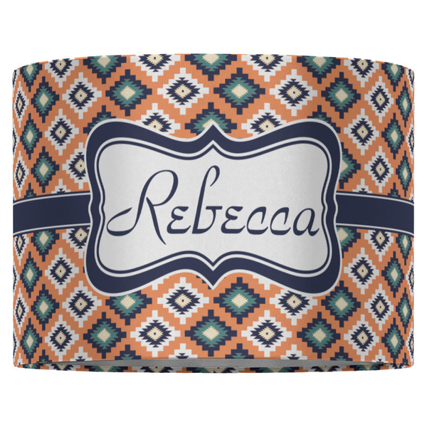 Tribal 16" Drum Lampshade - FRONT (Fabric)