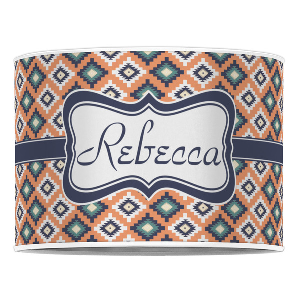 Tribal 16" Drum Lampshade - FRONT (Poly Film)