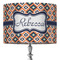 Tribal 16" Drum Lampshade - ON STAND (Fabric)