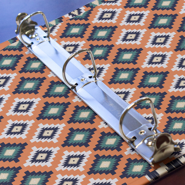 Tribal 3 Ring Binders - Full Wrap - 1" - DETAIL