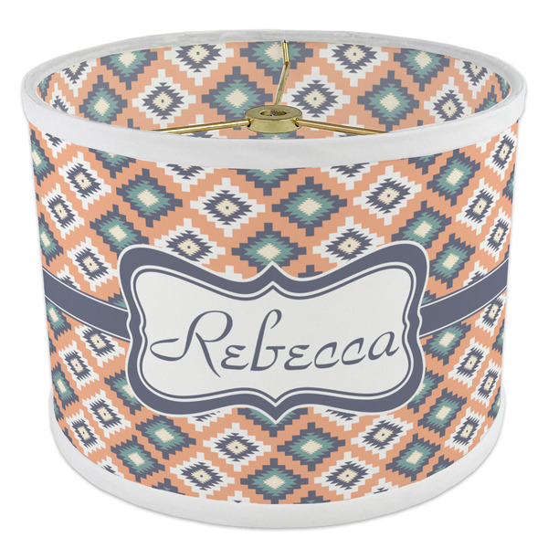Tribal 8" Drum Lampshade - ANGLE Poly-Film