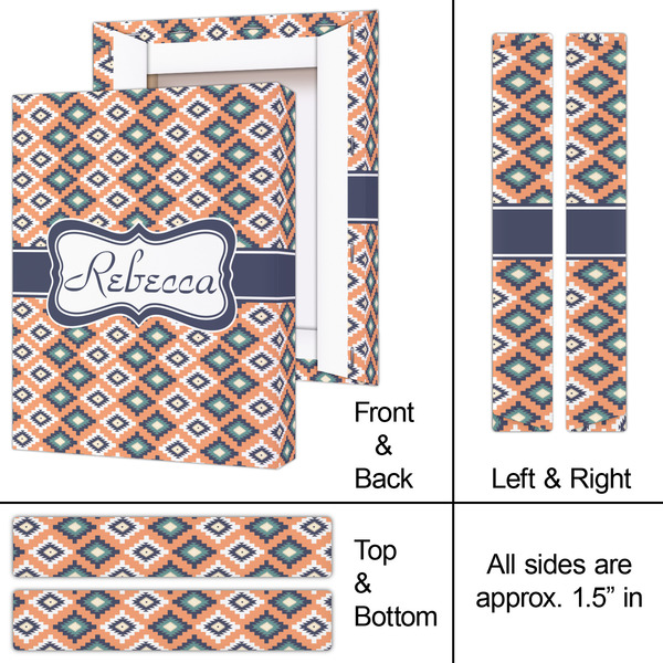 Tribal 8x10 - Canvas Print - Approval