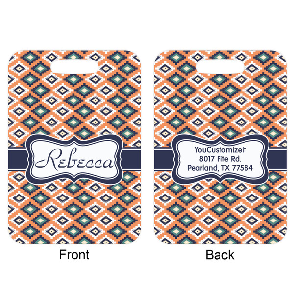 Tribal Aluminum Luggage Tag (Front + Back)