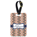 Tribal Metal Luggage Tag w/ Name or Text