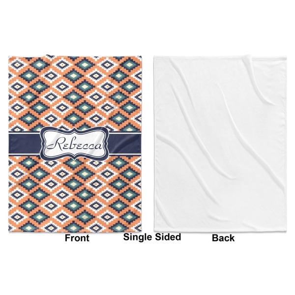 Tribal Baby Blanket (Single Side - Printed Front, White Back)