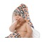 Tribal Baby Hooded Towel on Child