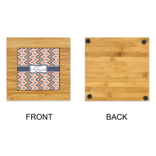Tribal Bamboo Trivet with 6" Tile - APPROVAL