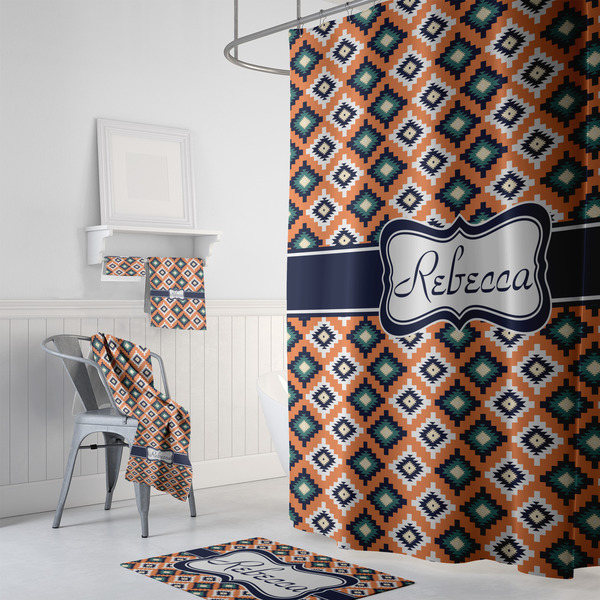 Tribal Bath Towel Sets - 3-piece - In Context