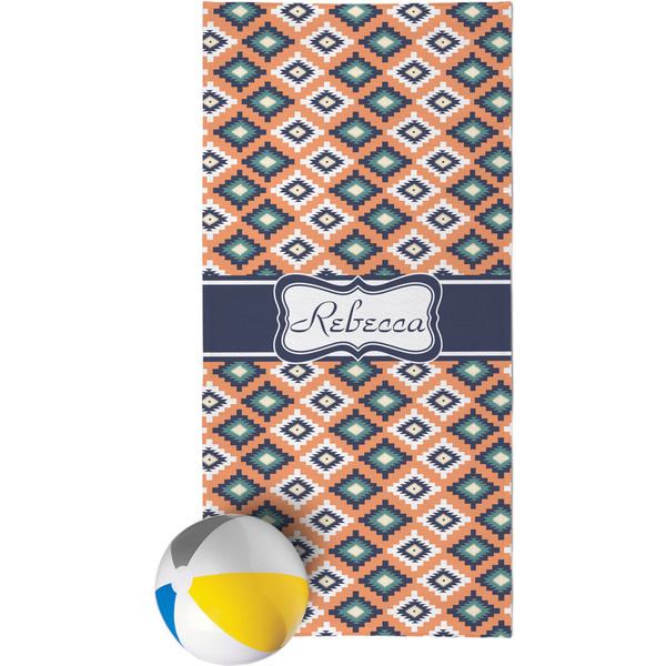 Custom Tribal Beach Towel (Personalized)