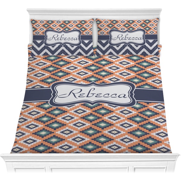 Custom Tribal Comforter Set - Full / Queen (Personalized)