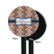 Tribal Black Plastic 5.5" Stir Stick - Single Sided - Round - Front & Back