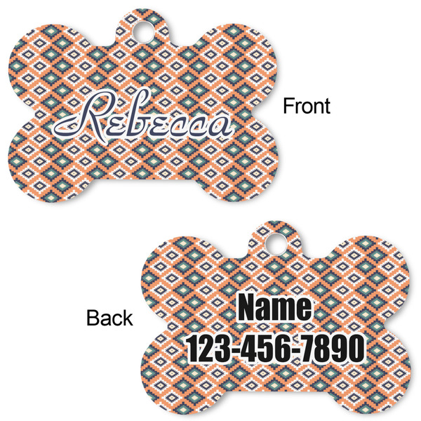 Tribal Bone Shaped Dog ID Tag - Large - Approval