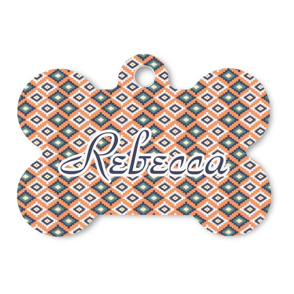 Custom Tribal Bone Shaped Dog ID Tag (Personalized)