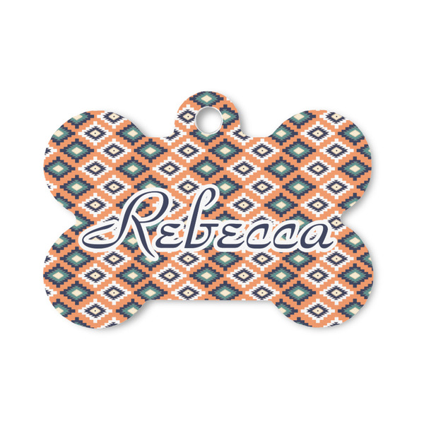 Custom Tribal Bone Shaped Dog ID Tag - Small (Personalized)