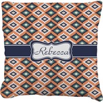 Tribal Faux-Linen Throw Pillow 18" (Personalized)