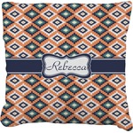 Tribal Faux-Linen Throw Pillow 20" (Personalized)