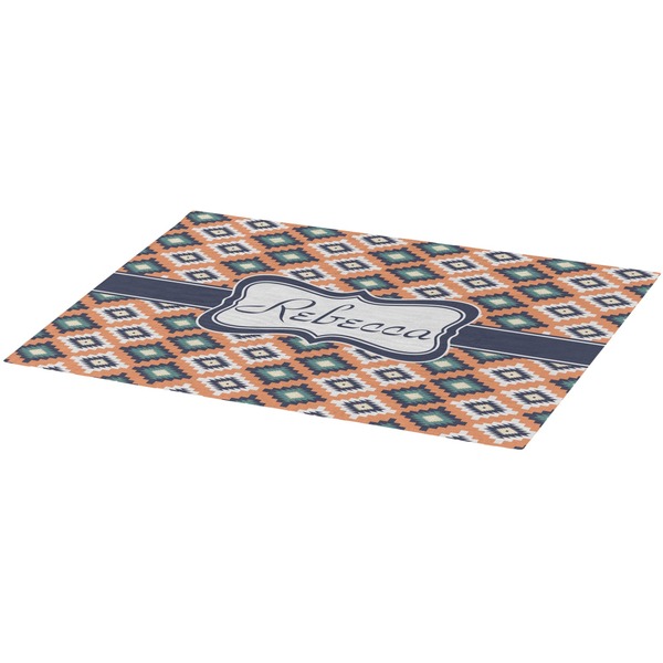 Tribal Burlap Placemat (Angle View)