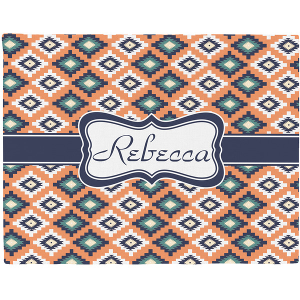Custom Tribal Woven Fabric Placemat - Twill w/ Name or Text