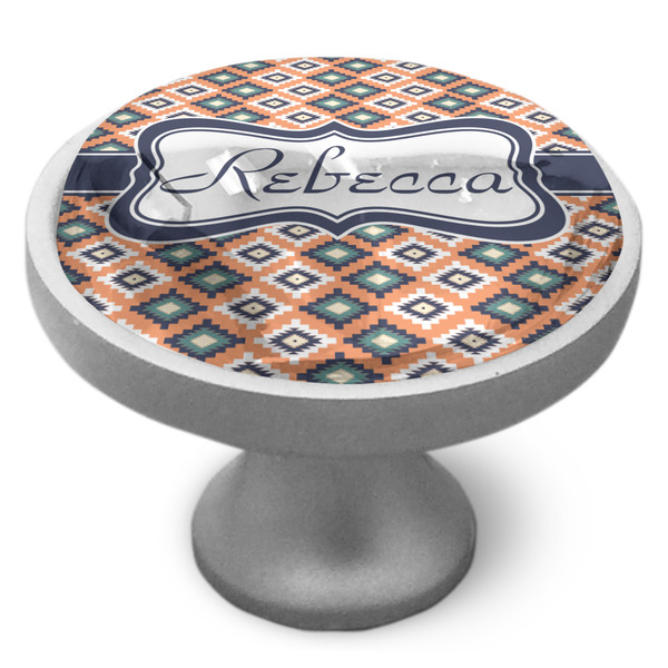 Tribal Cabinet Knob - Nickel - Side