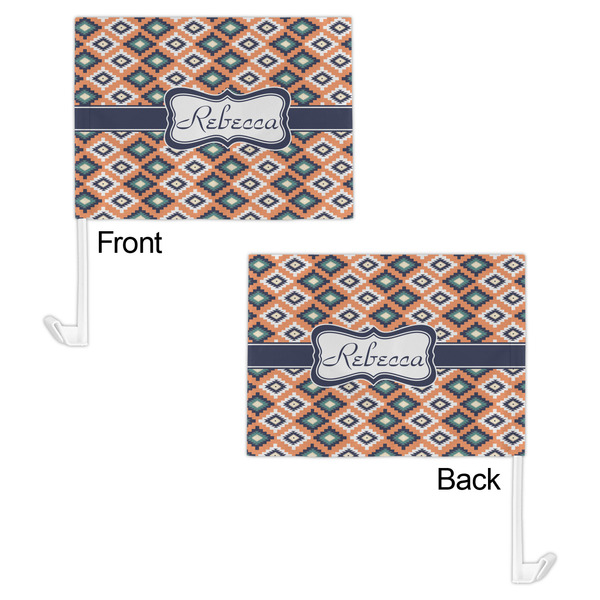 Tribal Car Flag - 11" x 8" - Front & Back View