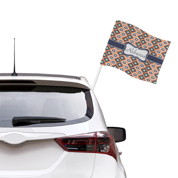 Tribal Car Flag - Large - LIFESTYLE