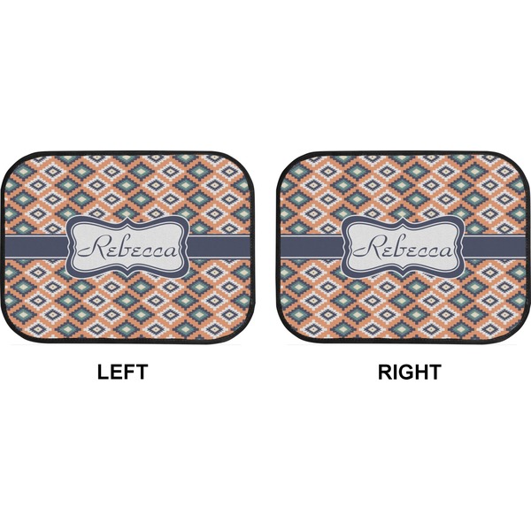 Tribal Car Floor Mats (Back Seat) (Approval)