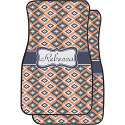 Tribal Car Floor Mats (Front Seat) (Personalized)