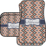 Tribal Car Floor Mats Set - 2 Front & 2 Back (Personalized)
