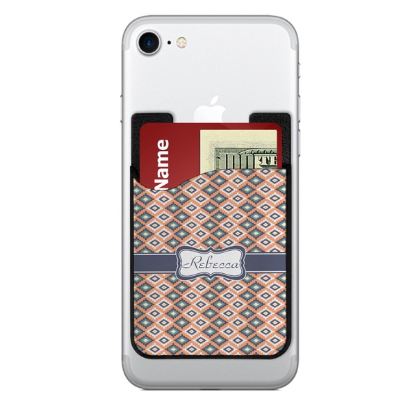 Custom Tribal 2-in-1 Cell Phone Credit Card Holder & Screen Cleaner (Personalized)