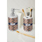 Tribal Ceramic Bathroom Accessories - LIFESTYLE (toothbrush holder & soap dispenser)