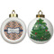 Tribal Ceramic Christmas Ornament - X-Mas Tree (APPROVAL)