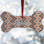 Tribal Ceramic Dog Ornament w/ Name or Text