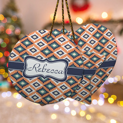 Tribal Ceramic Ornament w/ Name or Text