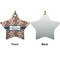 Tribal Ceramic Flat Ornament - Star Front & Back (APPROVAL)