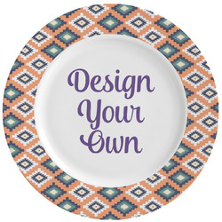 Tribal Ceramic Dinner Plates (Set of 4) (Personalized)