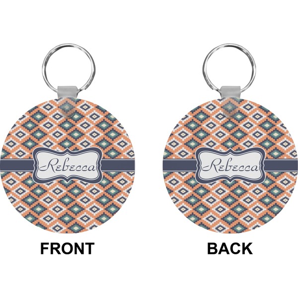 Tribal Circle Keychain (Front + Back)