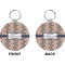 Tribal Circle Keychain (Front + Back)