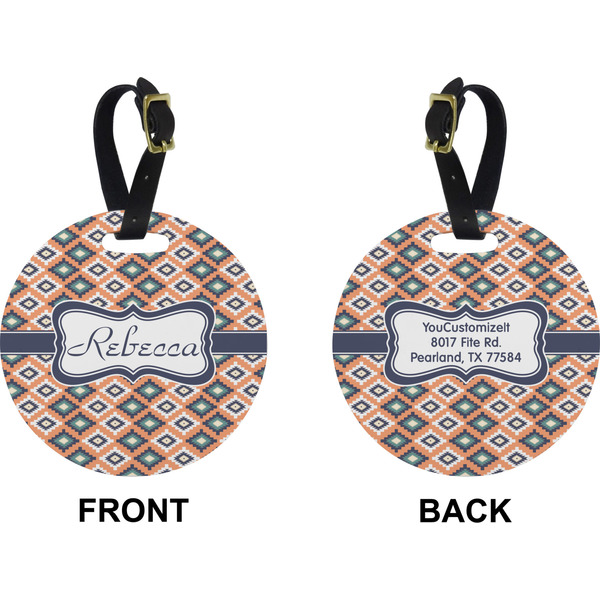 Tribal Circle Luggage Tag (Front + Back)