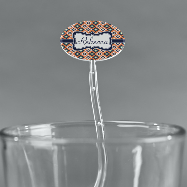 Tribal Clear Plastic 7" Stir Stick - Oval - Main