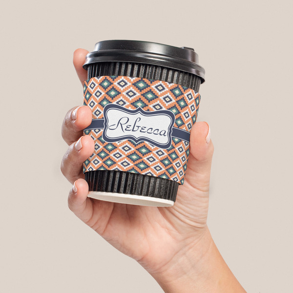 Tribal Coffee Cup Sleeve - LIFESTYLE