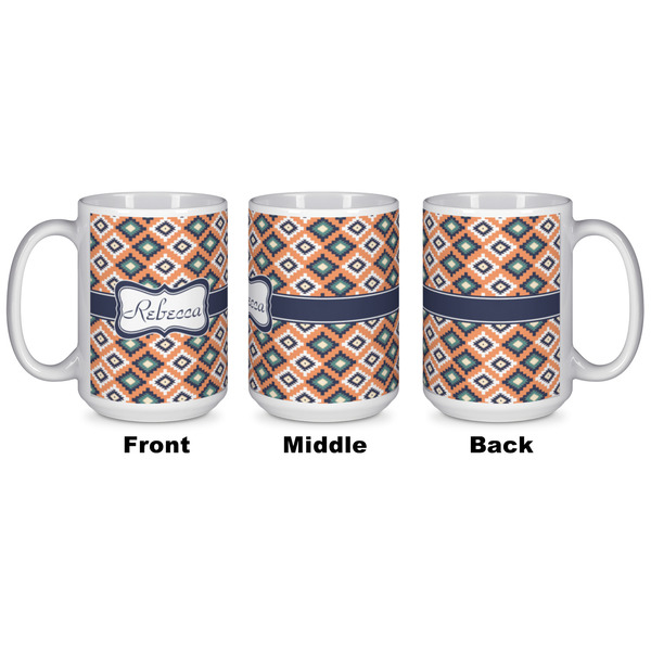 Tribal Coffee Mug - 15 oz - White APPROVAL