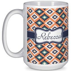 Tribal 15 Oz Coffee Mug - White (Personalized)
