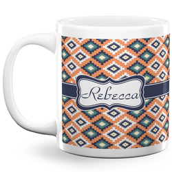 Tribal 20 Oz Coffee Mug - White (Personalized)